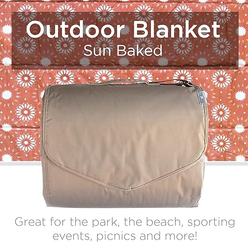 Miniatura 2 de Little Unicorn - Manta para exteriores, diseño de sol horneado, 100% poliéster, impermeable, fácil de limpiar, material lavable, fácil de