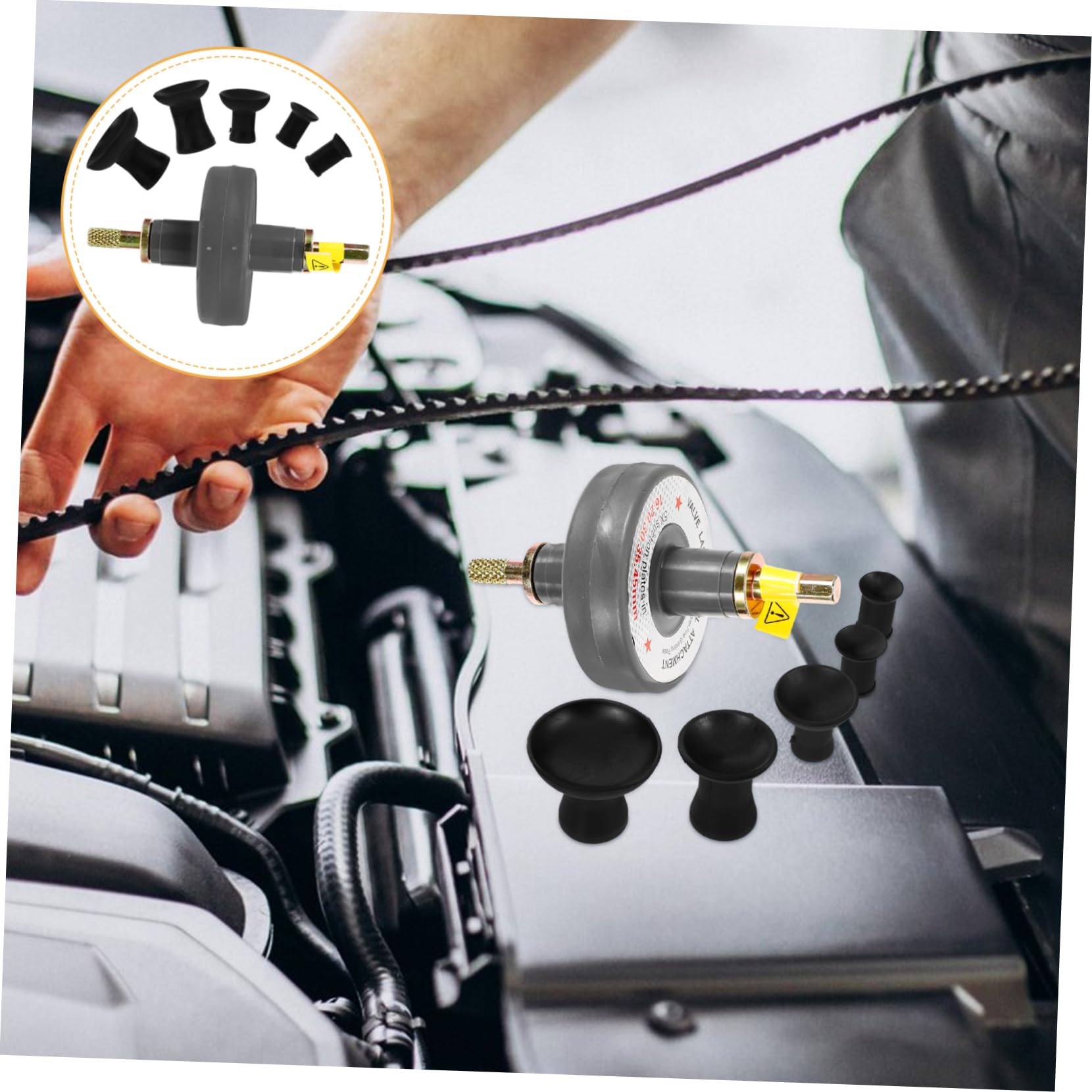 SOLUSTRE 4pezzi Attrezzo Per Lappatura Valvole Pneumatico Per Riparazione Auto Strumento Di Smerigliatura Valvole Per Motori Facile Da Usare e Durevole Riparazioni Veloci e Efficaci Per