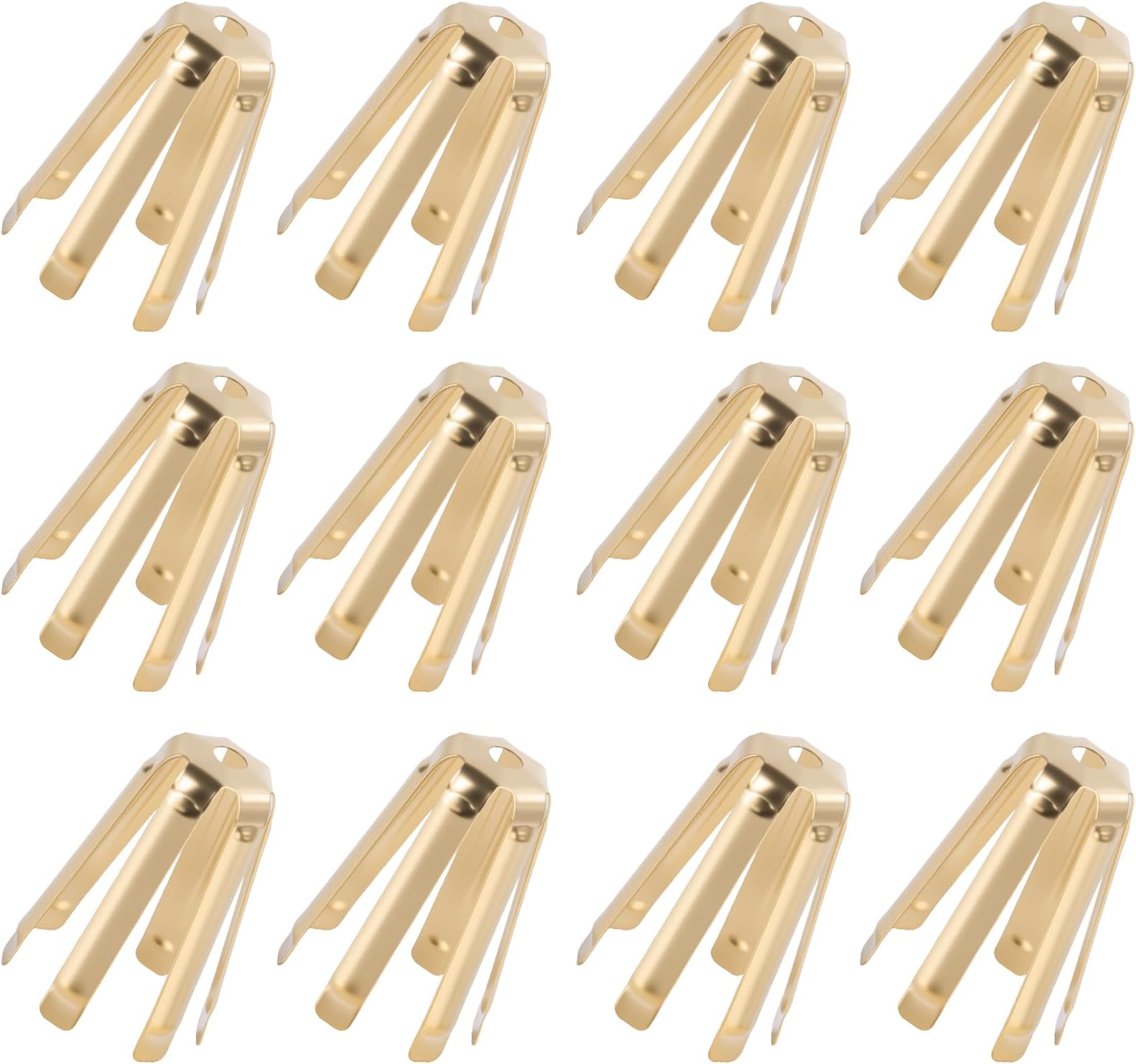 12Pcs Universal Brass Golf Shaft Adapter Shims Fits .335 .350 .355 .370 for All Shaft - 6 Legs Brass Adjustable Golf Shaft Shims Golf Accessories