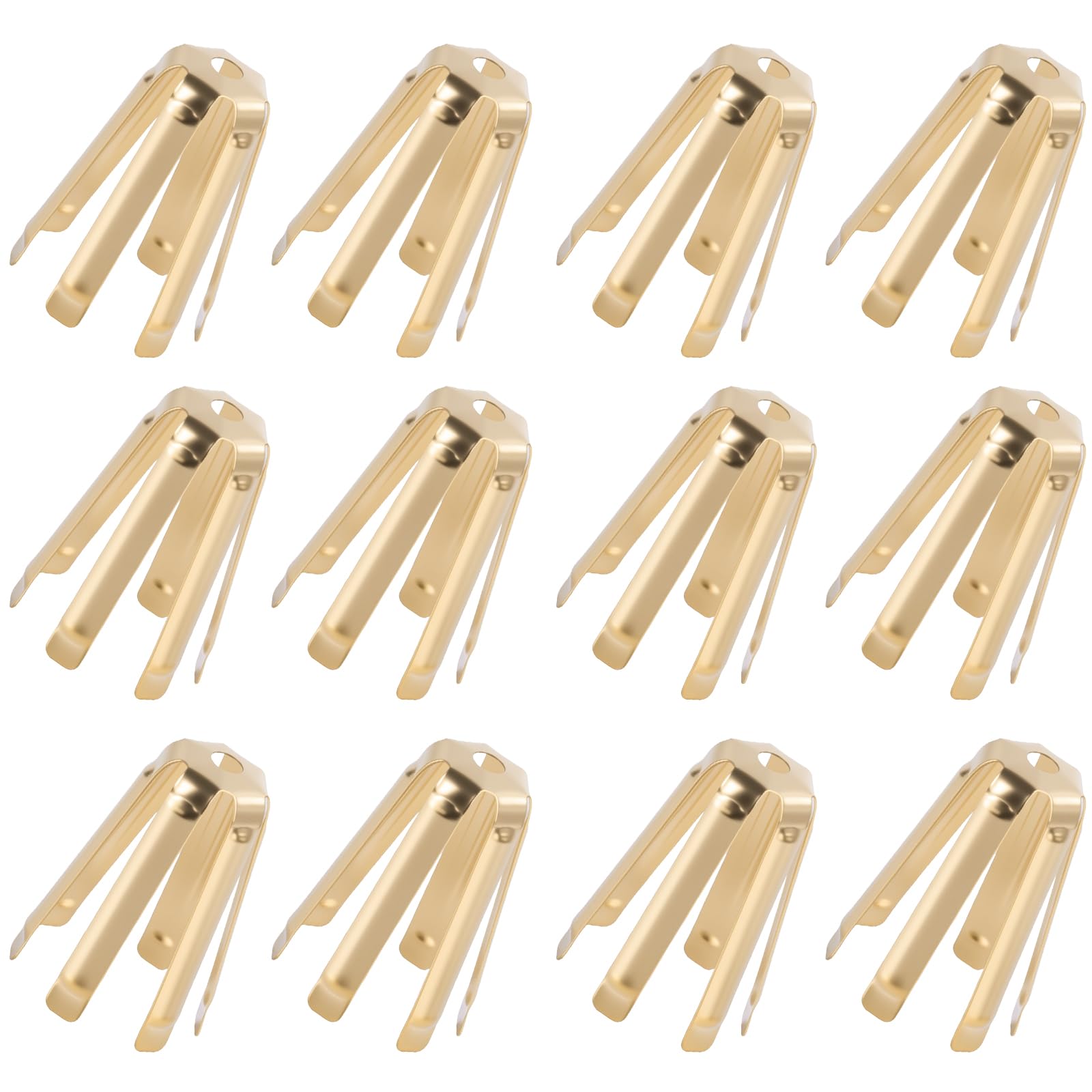 12Pcs Universal Brass Golf Shaft Adapter Shims Fits .335 .350 .355 .370 for All Shaft - 6 Legs Brass Adjustable Golf Shaft Shims Golf Accessories