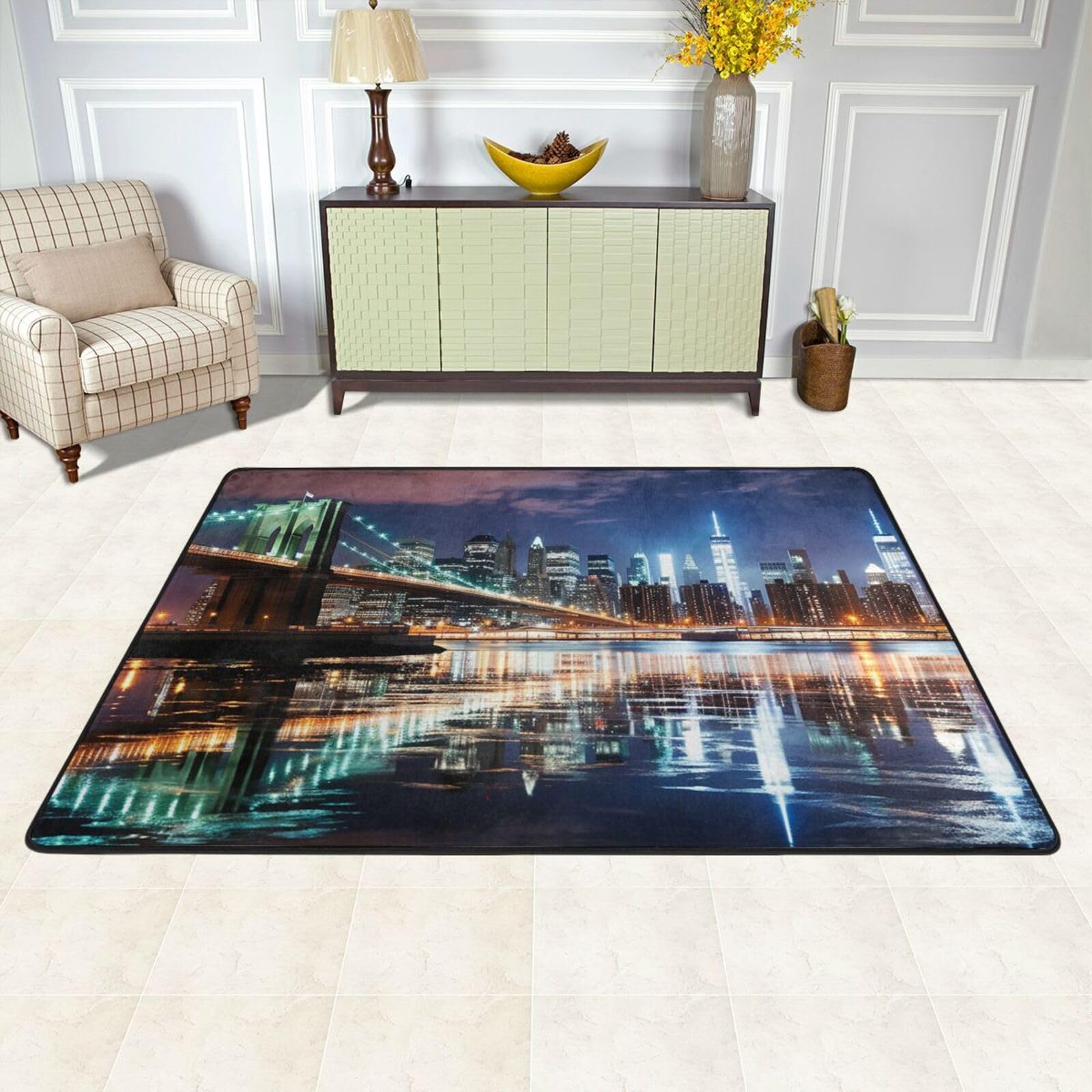 Tapis pour salon lavable fini les sols froids et glissants
