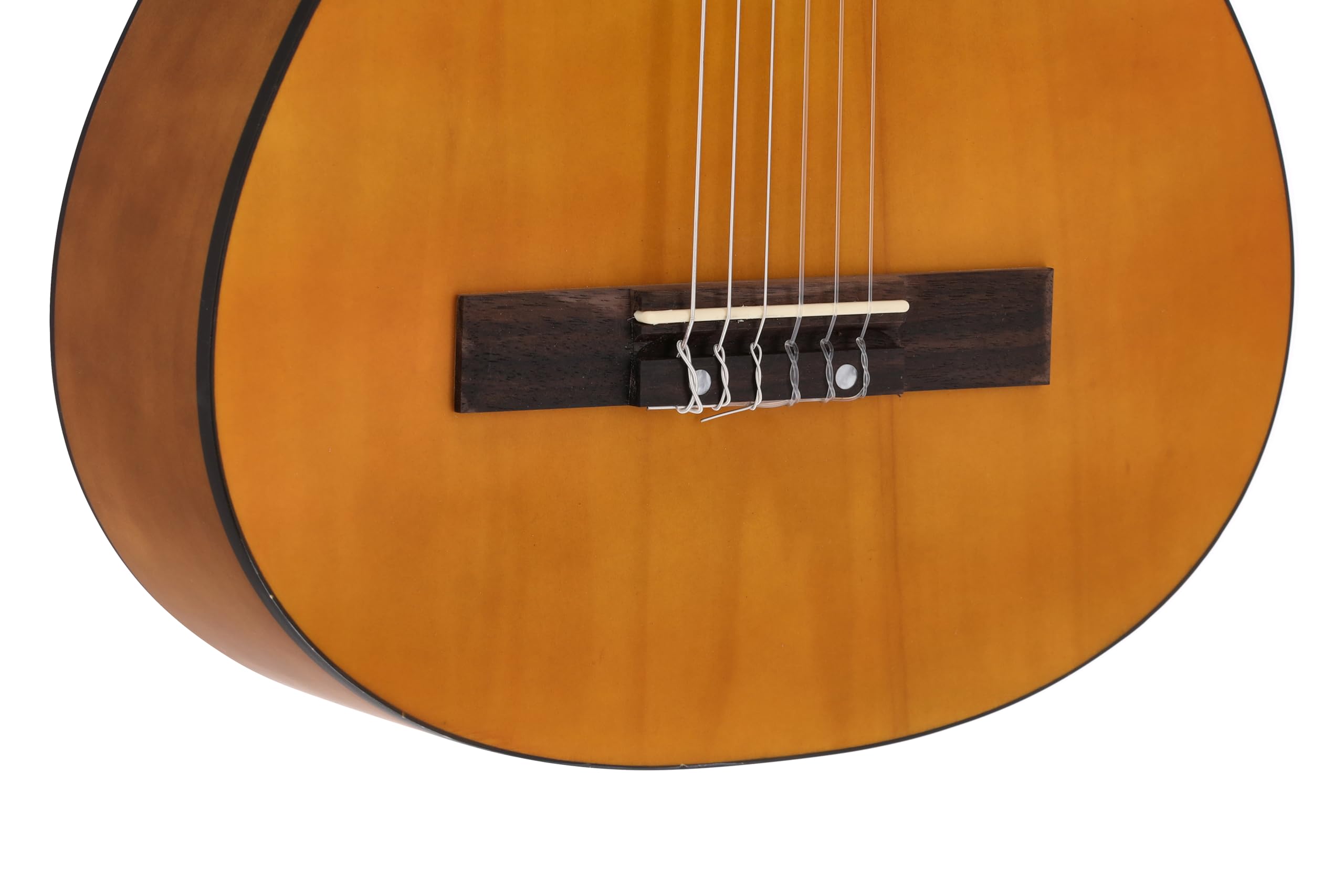 guitarra de concierto, guitarra clásica, 1/2 honey - natural, incl. funda