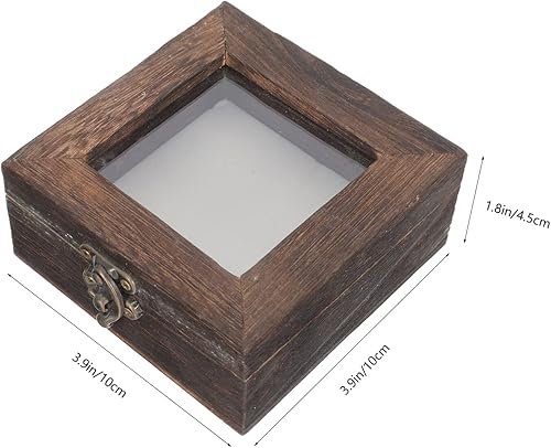 Miniatura 6 de Cabilock Caja de colección para espécimen de mariposa con parte superior de acrílico, marcada real, mariposa, taxidermia, caja organizadora de