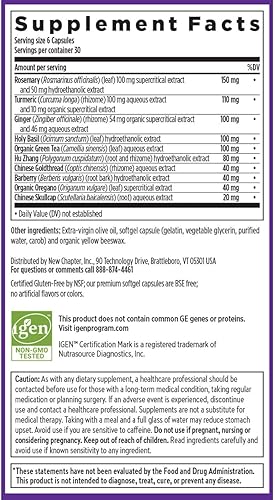 Miniatura 6 de New Chapter Zyflamend™ Mini Softgels, suplemento para articulaciones y alivio herbal del dolor - con cúrcuma, jengibre y té verde - para una