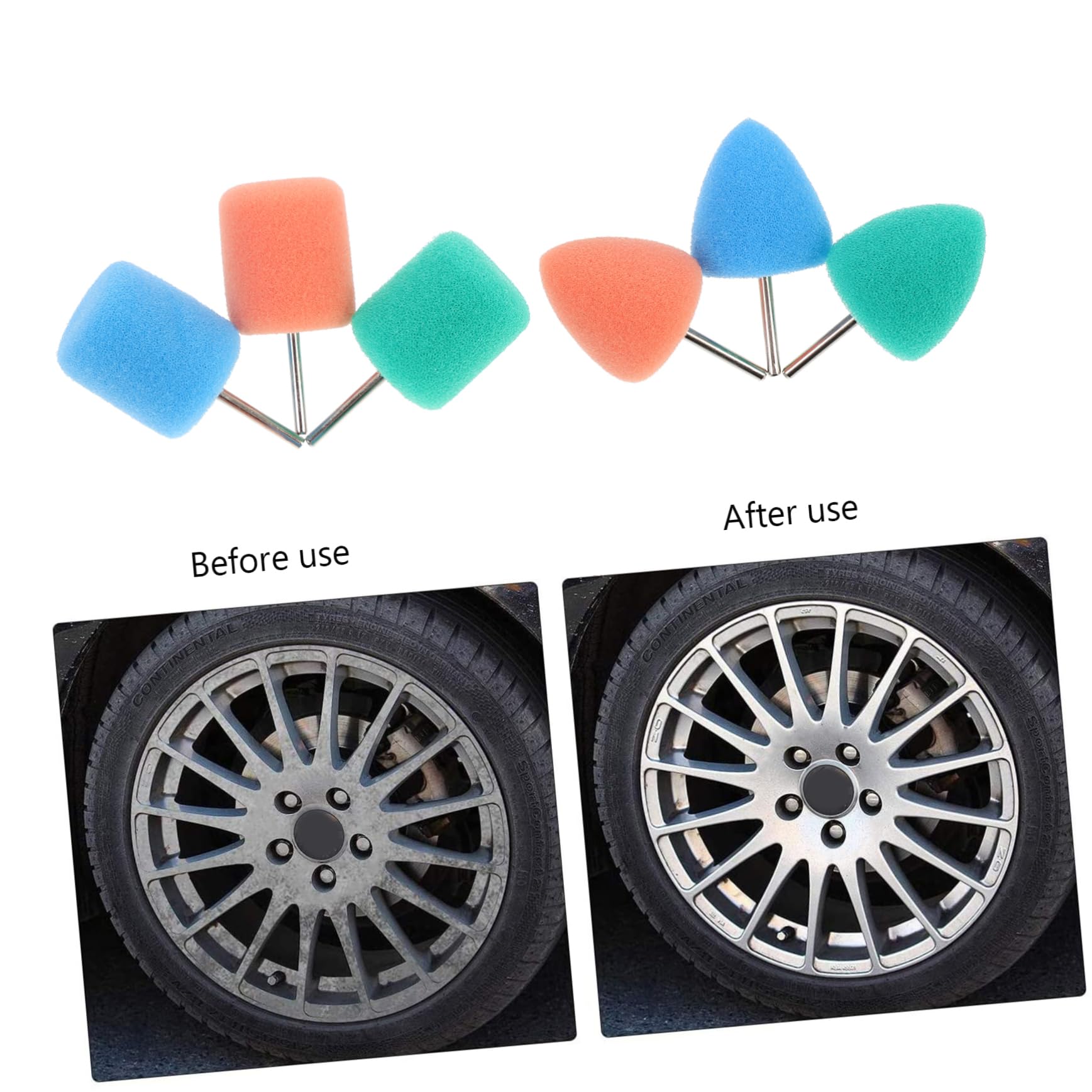 Gatuida 80pièces Kit De De Polissage Éponge Pour Véhicules Accessoires Auto Réutilisables Pour La Brillance Et Rayures