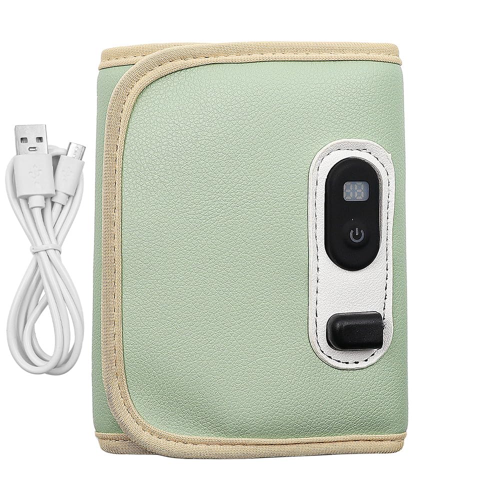 POFET Scaldabiberon Portatile Scaldabiberon riscaldante USB con Display LCD Conservatore di Calore per Il Latte per Viaggi in Auto all'aperto
