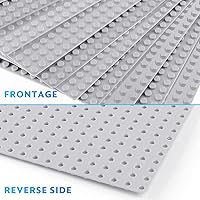 Vista 5 de Placas Base Clásicas Placas de Construcción - Paquete de 10 Grandes de 10" x 10" Ladrillos de Construcción Compatibles con Todas las Principales