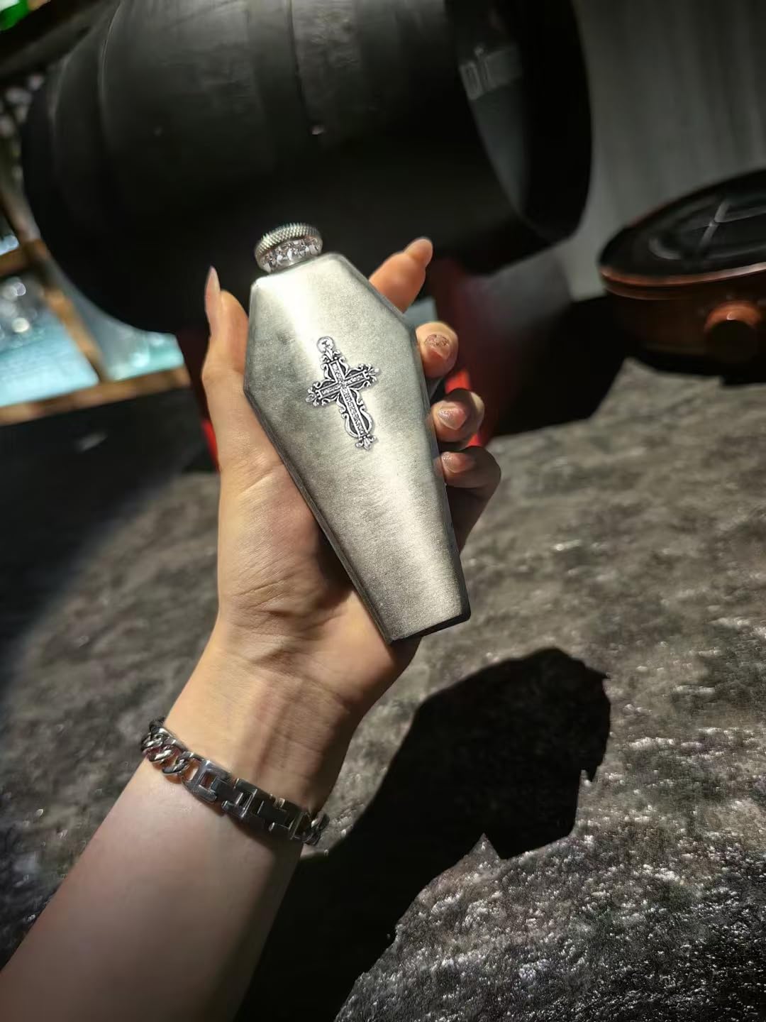 Amazon.com | Hidden Coffin Flask for Women- 3.5oz Stainless Steel