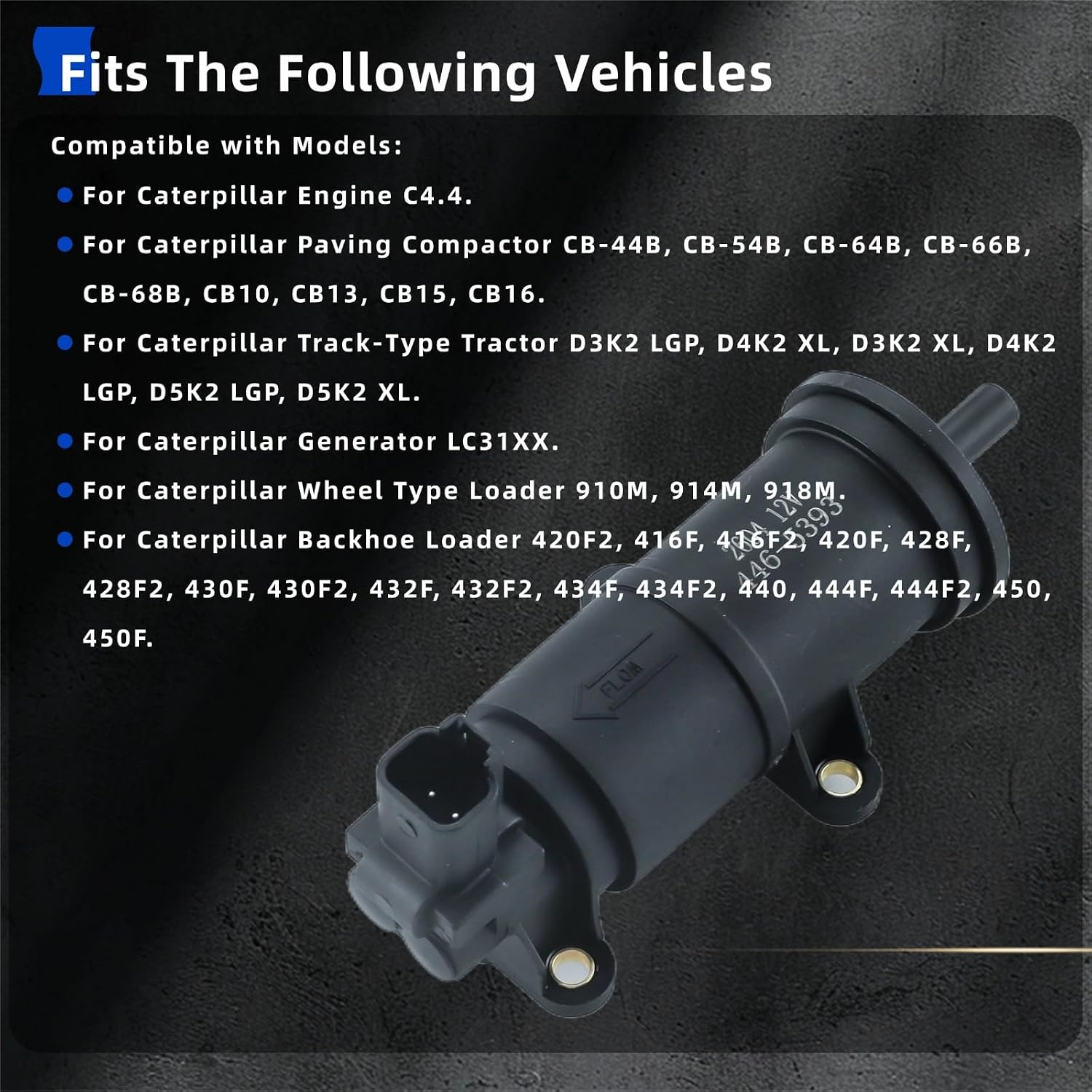 Fuel Transfer Pump for Caterpillar C4.4XQ100 C4.4 C4.4XQ80 914M 918M 910M CB16 CB15 CB13 Replace 446-5393 4465393 CA4465393