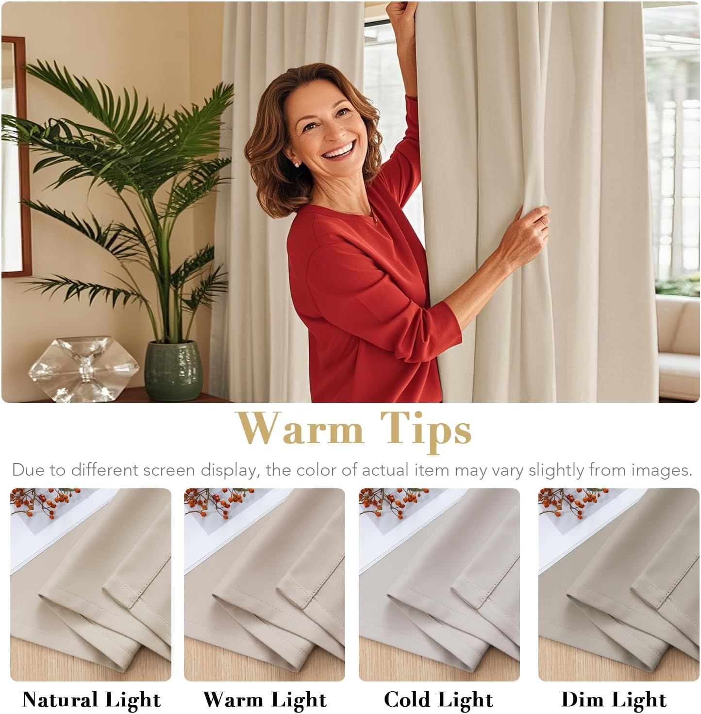 H.VERSAILTEX Blackout Curtains Thermal Insulated Window Treatment Panels Room Darkening Blackout Drapes for Living Room Back Tab/Rod Pocket Bedroom Draperies (2 Panels, Fog, 52 x 84 Inch)