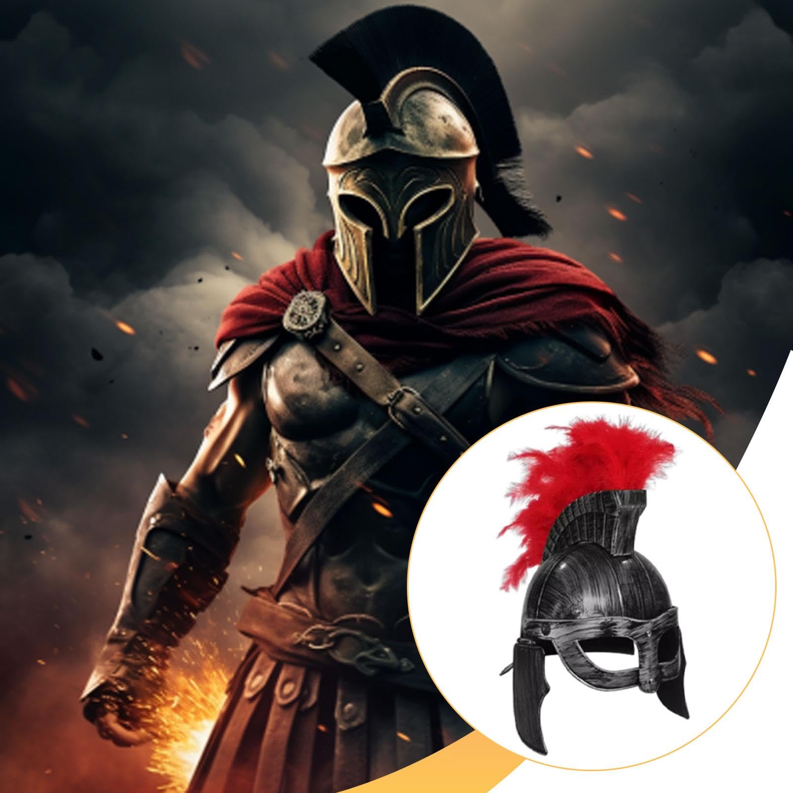 Cascos de Guerrero, Sombrero Medieval, Casco de Caballero, Casco de Caballero Romano para Juegos, Style C