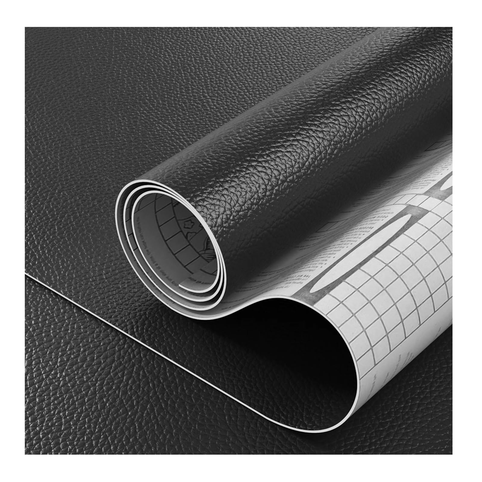 Cuero Adhesivo Kit De Parches De Reparación De Cuero Negro Para Muebles, Cinta Autoadhesiva De Cuero Recortable, Adhesivo De Vinilo Para Tapicería, Sofás, Asientos De Coche(500X70cm)