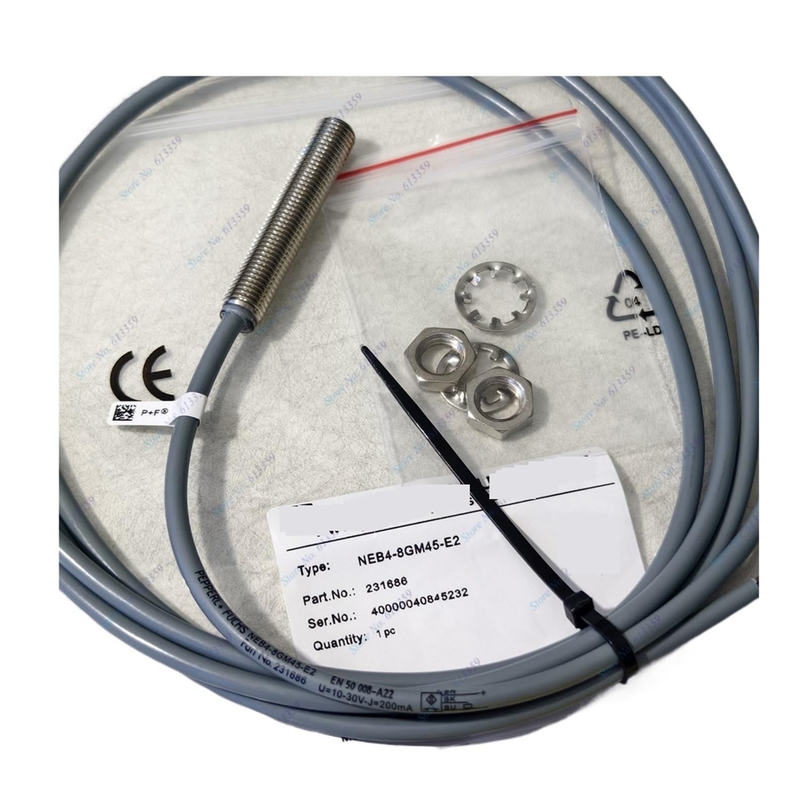 Détecteur de proximité PNP NO NEB4-8GM45-E2 pour automatisme - 5
