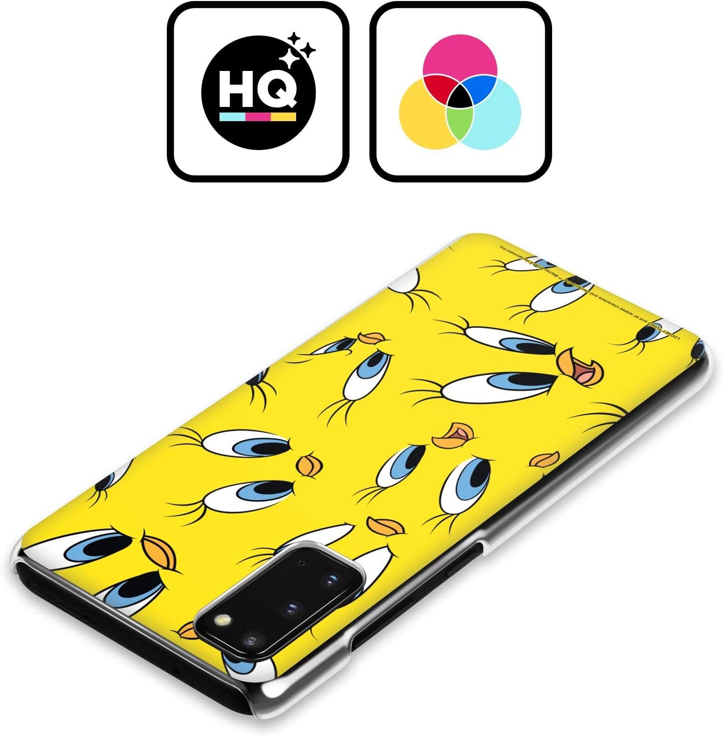 Head Case Designs Officially Licensed Looney Tunes Tweety Patterns Hard Back Case Compatible with Samsung Galaxy S23 Ultra 5G