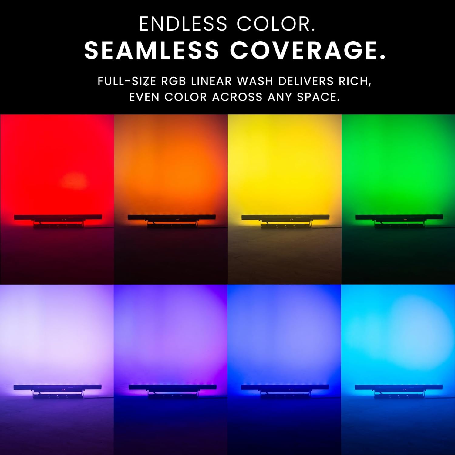 CHAUVET DJ – COLORband T3BT ILS Linear Wash Light | Full-Size RGB Wash with Bluetooth Control, ILS Instant Light Shows, D-Fi USB Wireless DMX, Three-Zone Effects, Stage and Event Lighting