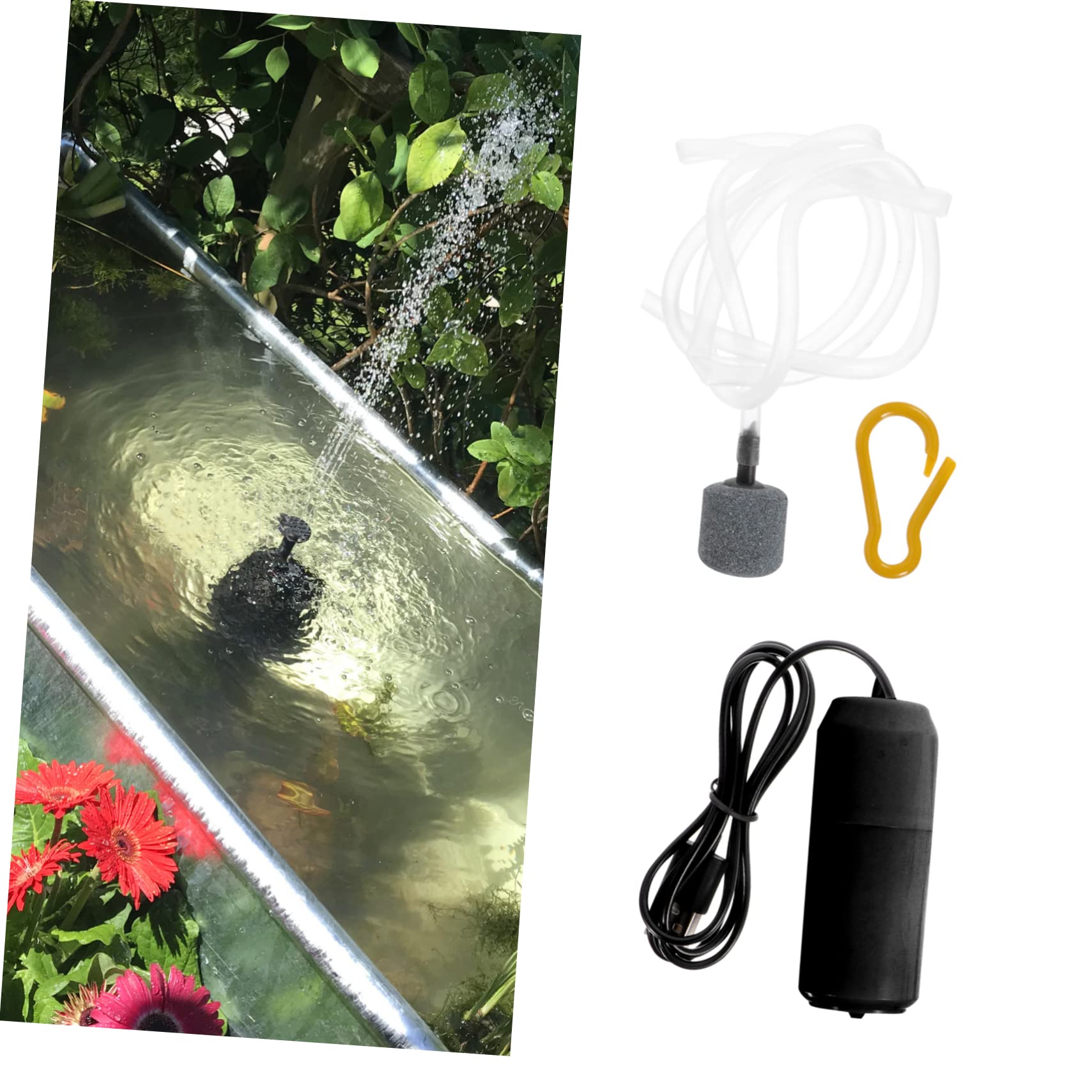 Kisangel 6 Juegos De Oxigeno Aireador De Acuario Mini Colador Aireador De Oxígeno Silencioso Mini Accesorios Filtro De Acuario Pecera Portátil Aire del Acuario Mini
