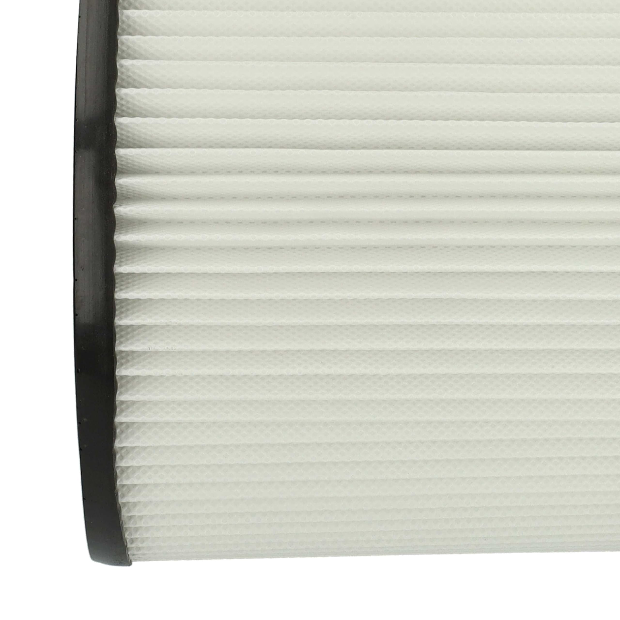 vhbw 4x filtro a pieghe piatte compatibile con Arebos aspiratore industriale 1600W aspiratore - nero/bianco