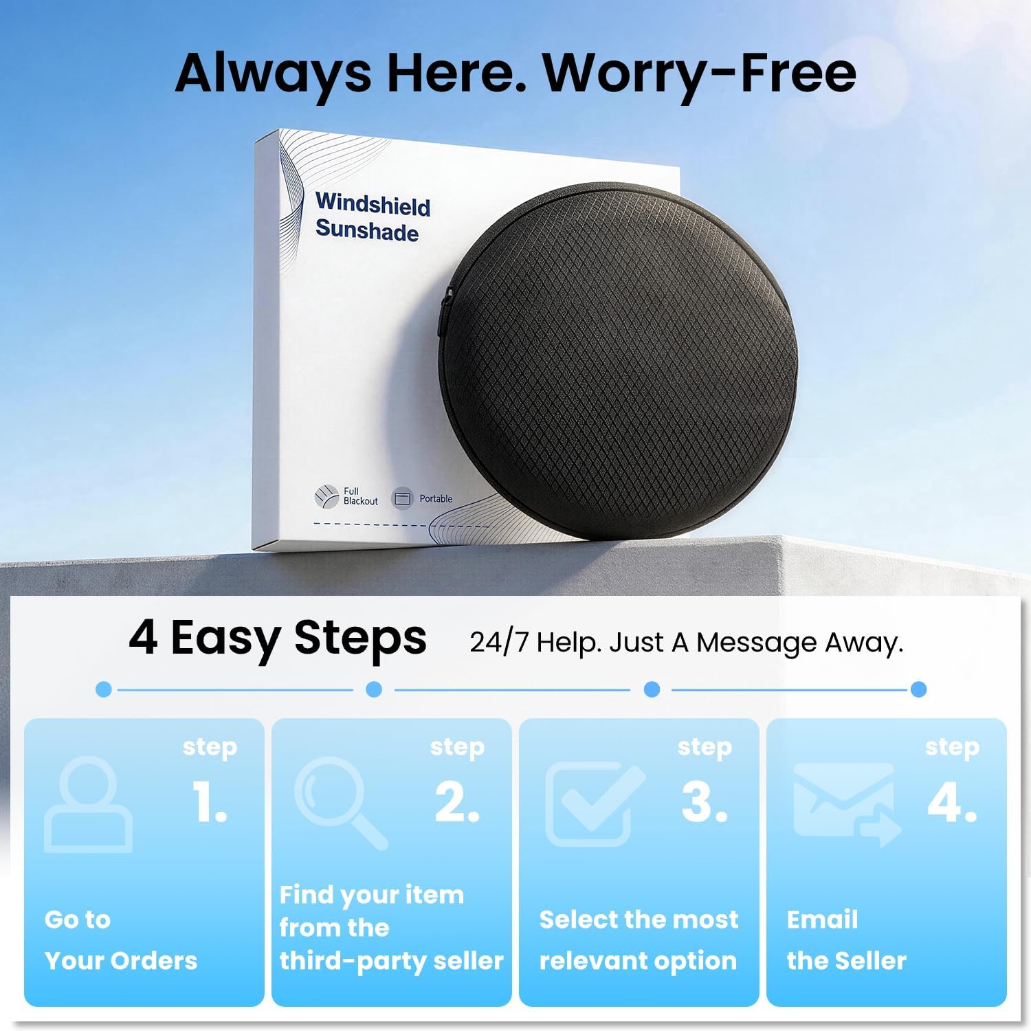 REEVAA 2026 3rd Pro Windshield Sun Shade for 2019-2026 Tesla Model Y (Juniper) | Dual-Layer Heat & Sun Defense, OEM Design | Foldable Sunshade Car Accessories with Storage Bag