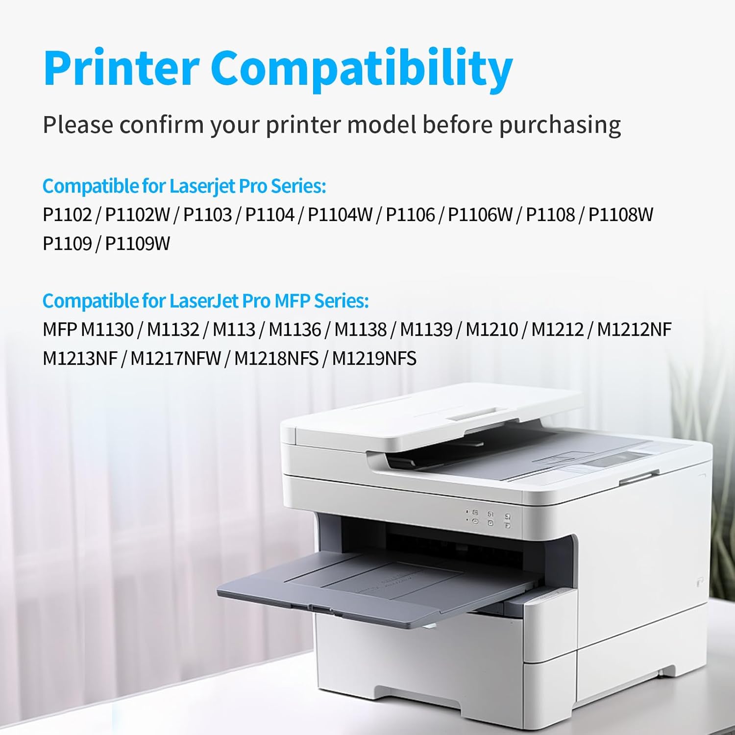 EASY PRINT EASY PRINT Compatible Toner Cartridge Replacement for HP 85A CE285A for P1102w P1102 P1109W M1217nfw M1212 M1212nf M1217 Pro Printer, Black, 2 Pack