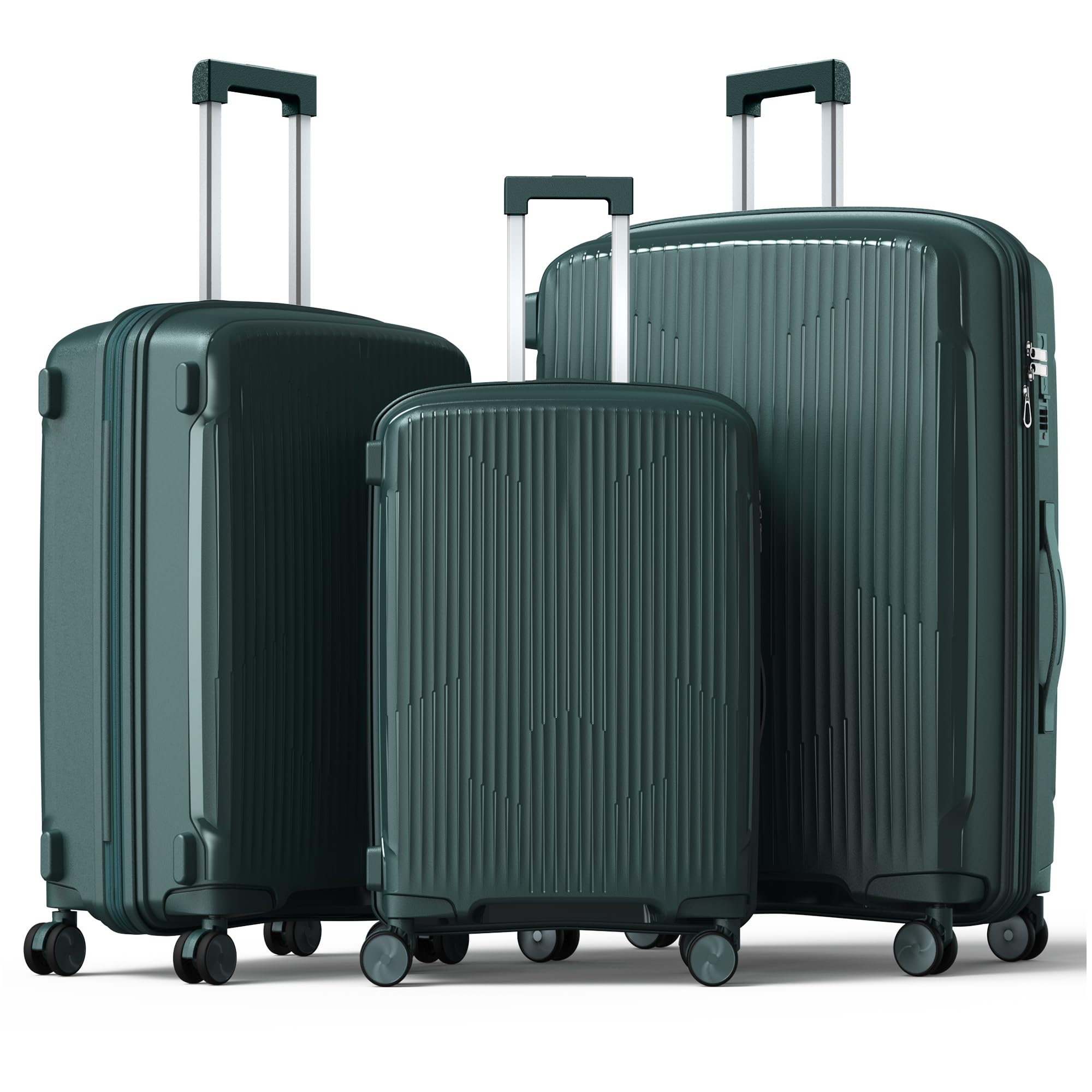 Nazhura Luggage Set, 3-Piece Hardside Suitcase Set (20/24/28)