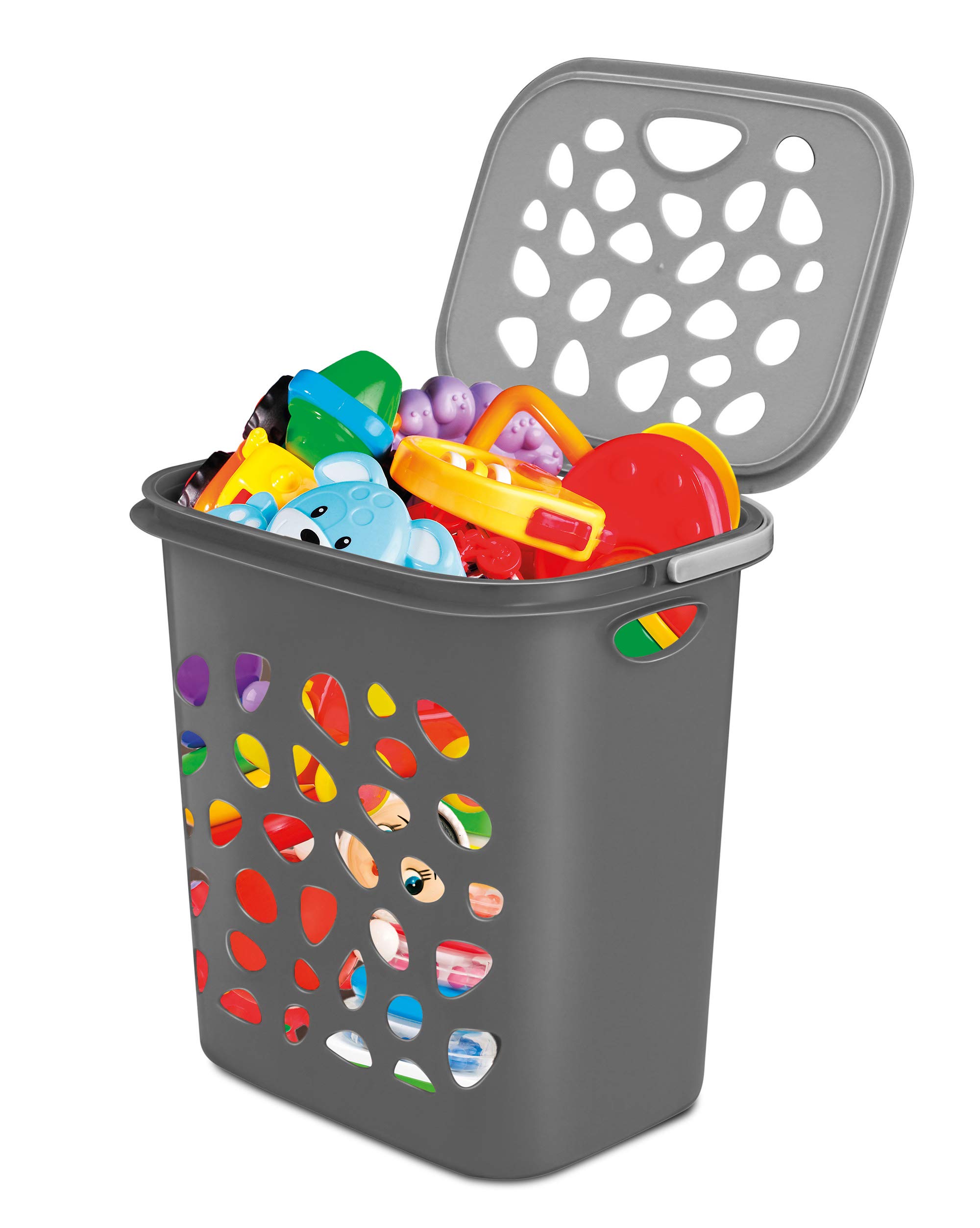 Milton Hamper Laundry/Toy Organizer Basket, 35 litres, Grey (B07WPT41S9) Amazon Price History, Amazon Price Tracker