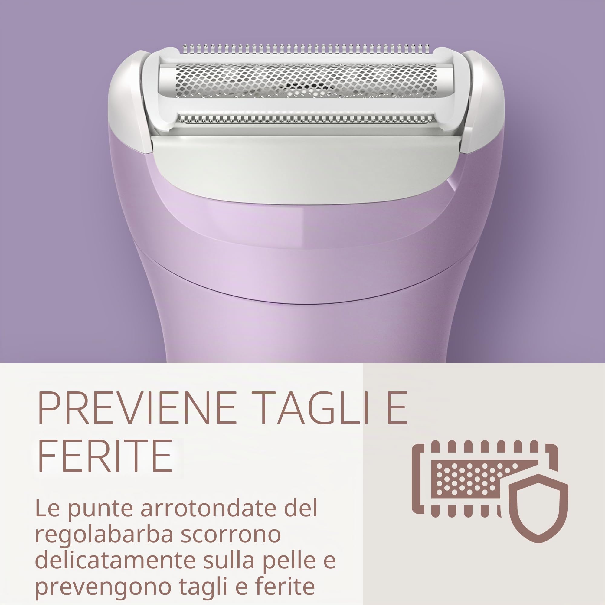 Philips Lady Shaver, Nass-/Trockenanwendung, Akkubetrieb, Bikinitrimmeraufsatz speziell f?r Bikinizo (BRL138/00)