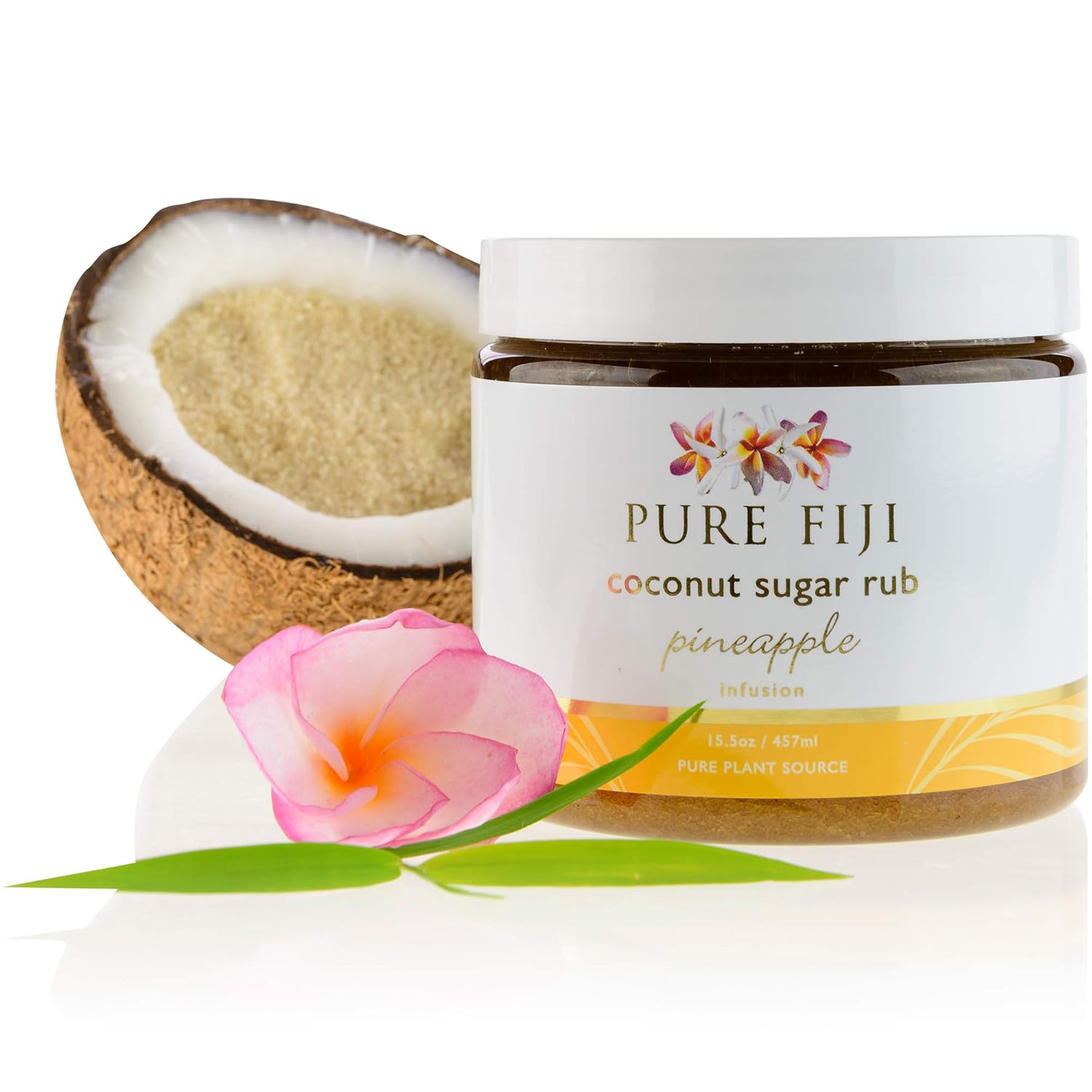 Pure Fiji Coconut Sugar Body Scrub – Body Exfoliator Scrub Natural Origin for Smooths and Softens Skin – Organic Exfoliating Sugar Scrub for Body, Pineapple, 15.5 Oz Pure Fiji Coconut Sugar Body Scrub – Body Exfoliator Scrub Natural Origin for Smooths and Softens Skin – Organic Exfoliating Sugar Scrub for Body, Pineapple, 15.5 Oz