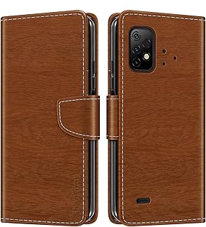 Funda Cartera de Cuero Compatible con Umidigi Bison GT2 5G, Tapa de Color con Ranuras, Cierre Magnético Protección Completa(Marrón)