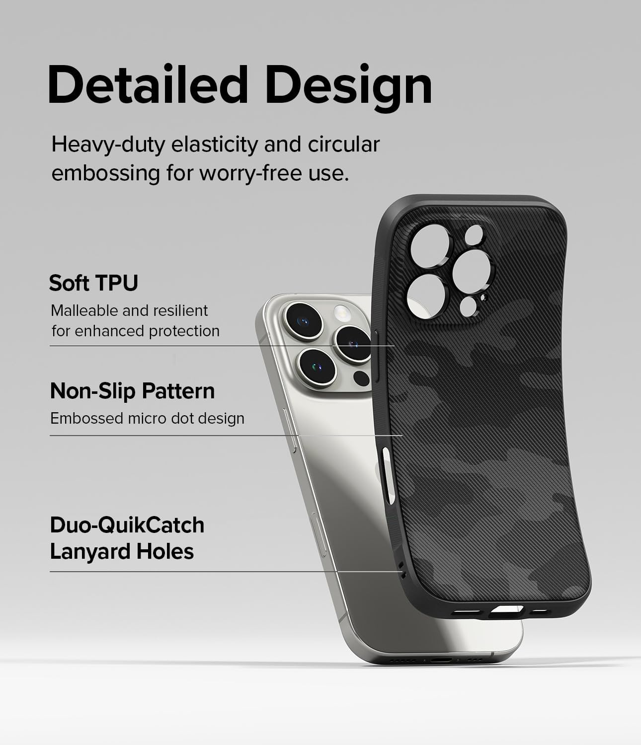 Ringke Onyx for iPhone 16 Pro Case, [Compatible with MagSafe] Oil & Dirt Resistant, Individual Lens Covers for Cameras, Non-Slip Enhanced Grip Lightweight Cover - Magnetic Camo Black