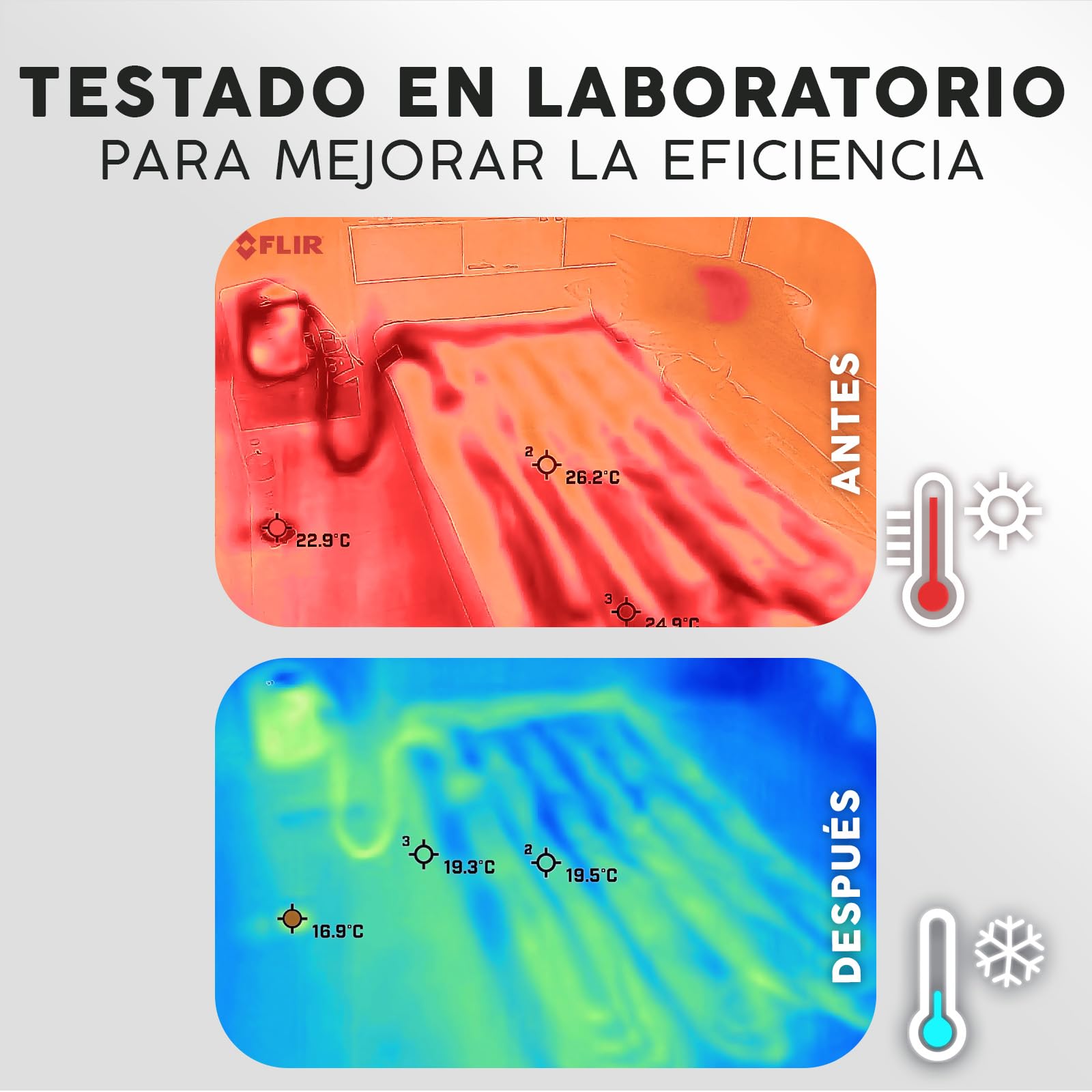 Adamson B10 Sistema de Enfriamiento para Cama - Twin 190x100 cm - 100% Algodón Cubierta Refrigerante para Sudor Nocturno - Colchón Enfriador de Agua Perfecto para Dormidores con Calor - Gris