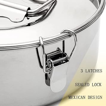 Flanera Stainless Steel Flan Mold 85 oz, Compatible with Instant Pot 8 qt, Mexican Design Flanera Flan Maker - Flan Pan - Moldes para Flan - Flaneras Moldes con Tapa