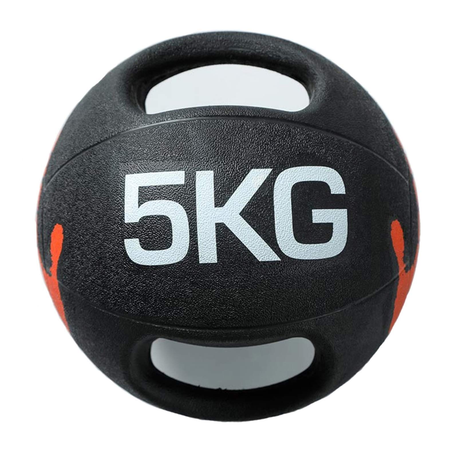 Medizinbälle Hua Doppelgriff-Fitness-Medizinball, 5 Kg Gummiball, Inländische Männer- Und Frauen-Taillen- Und Bauch-Trainingsbälle, Palm Print Design