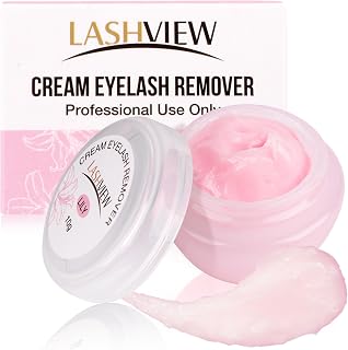 LASHVIEW Eyelash Extension Remover Cream, Light Lily Flavor Cream,Eyelash Adhesive Remover, Professional Eyelash Extensions Remover for Salon,10g