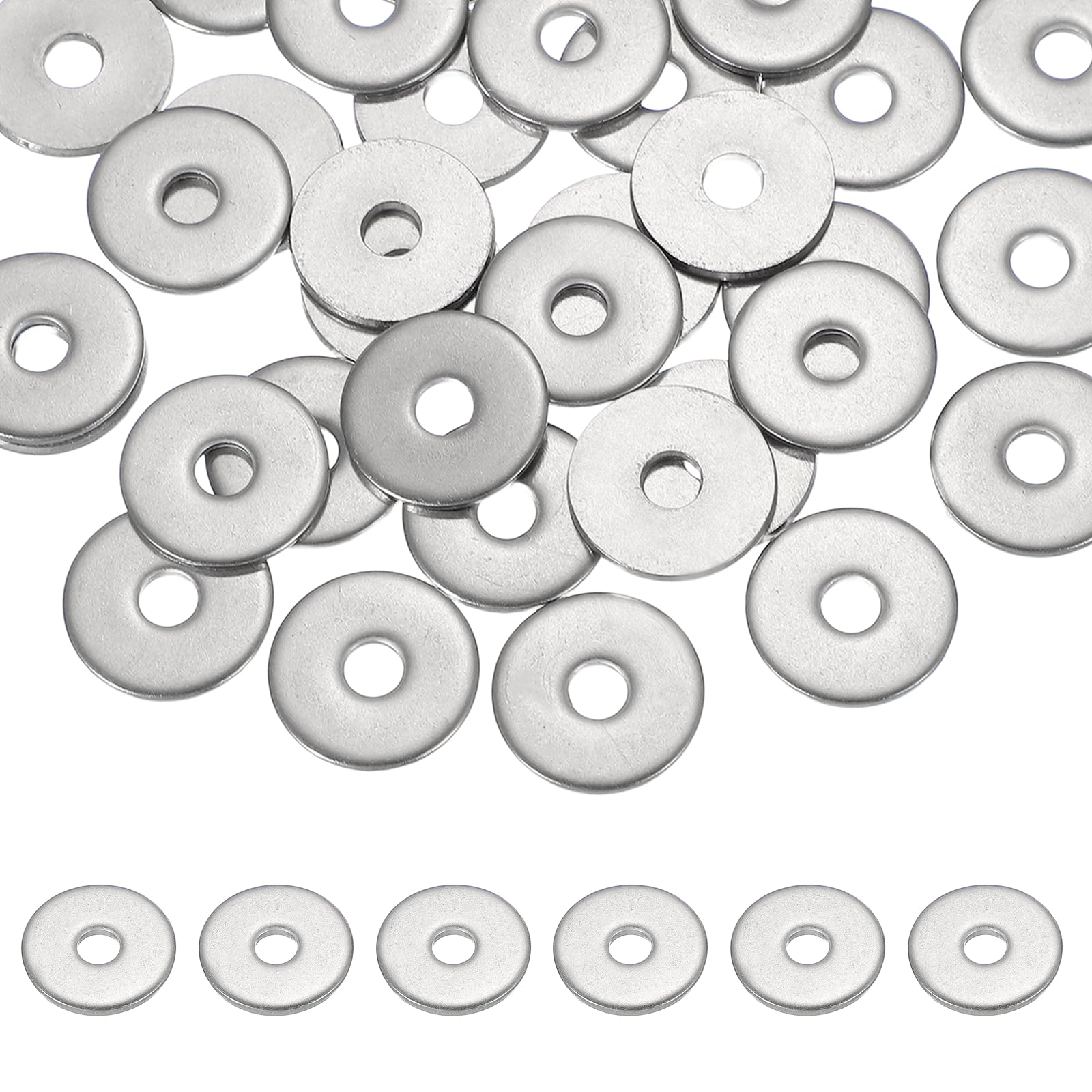 PATIKIL M5 x 20mm Metal Screw Washers Set, 36Pcs 304 Stainless Steel Flat Washers for Screws Bolts Factories Home Outdoor Projects
