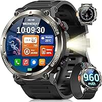 Smartwatch Militar Blackview - Bateria 100 Dias, Lanterna LED, Bússola, 150+ Modos Esportivos, IP68, Chamadas Bluetooth - iOS/Android