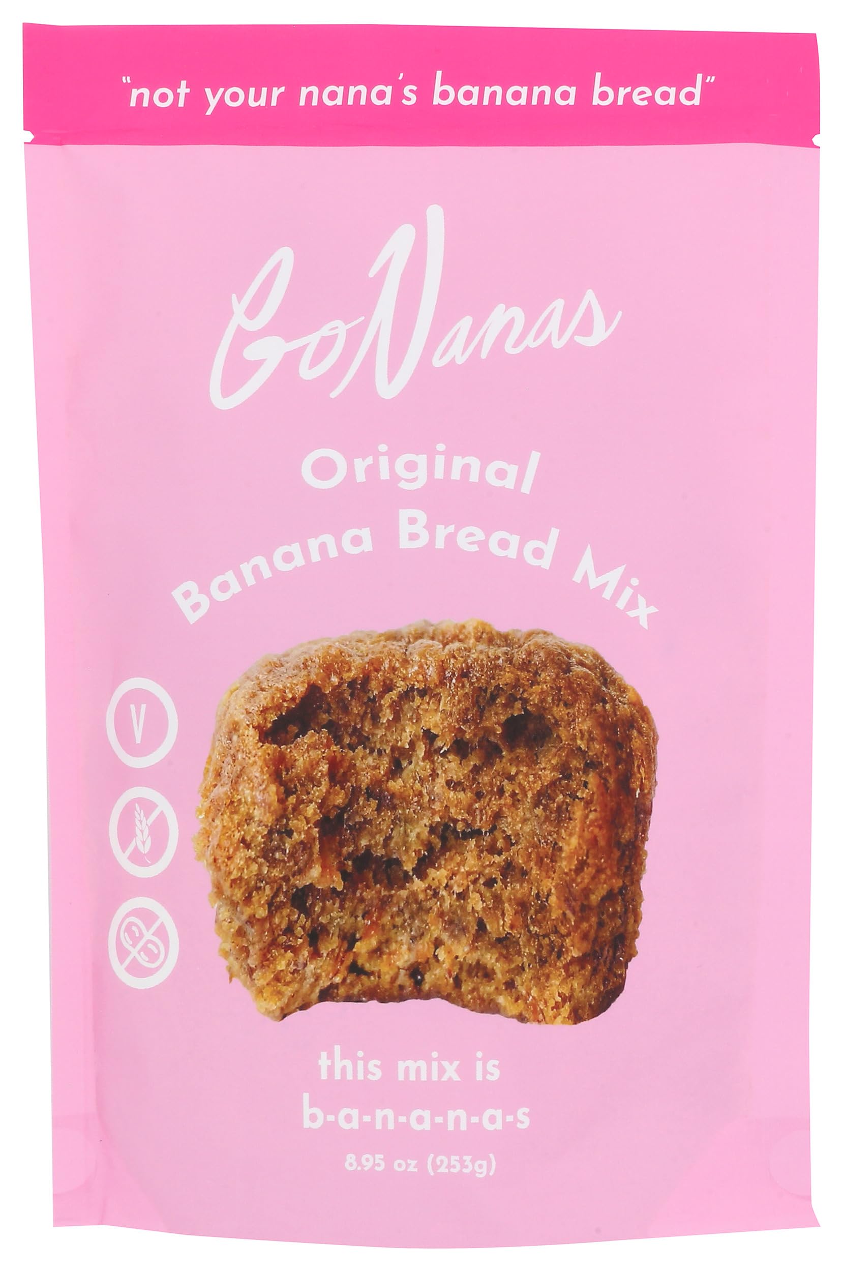 Amazon.com : Go Nanas, Mix Banana Bread Original, 8.95 Ounce