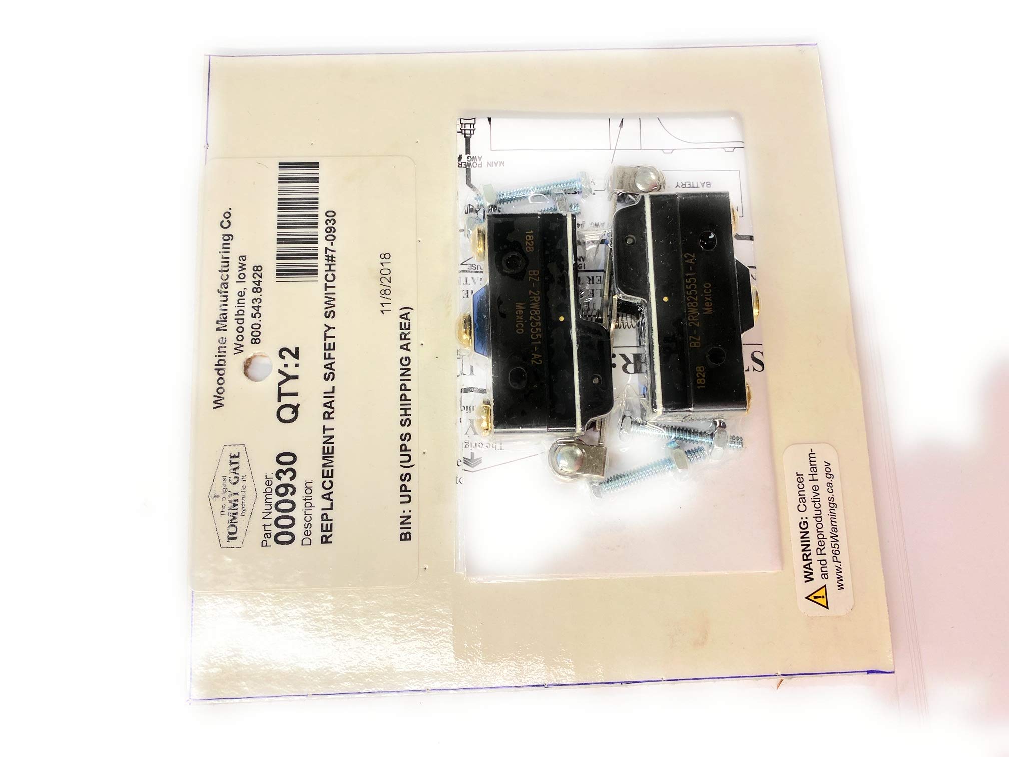 Amazon.com: Tommy Gate Part # 000930 Replacement Rail Safety