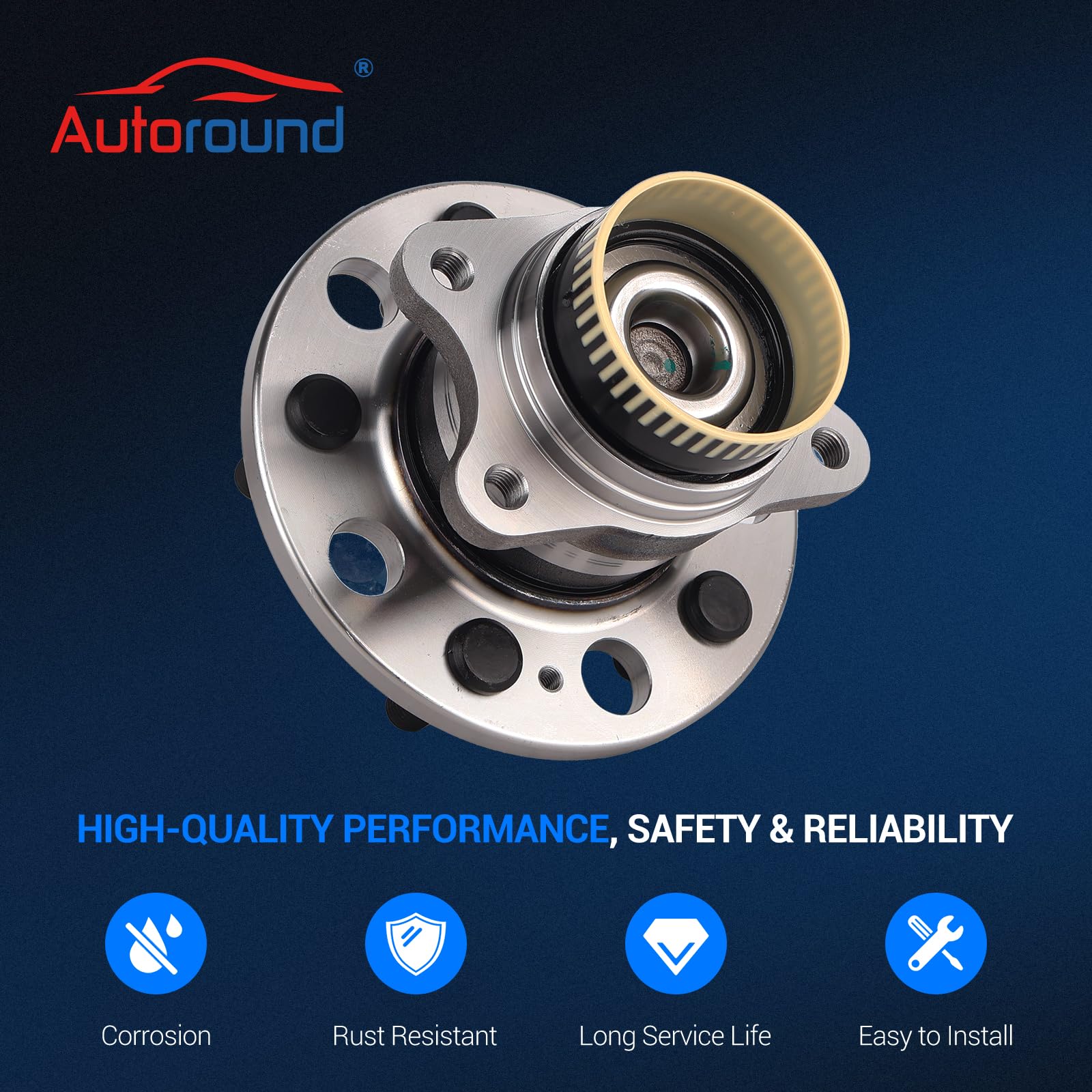 Amazon.com: Autoround 512437 Rear Wheel Hub and Bearing Assembly