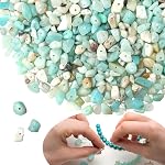 XIANNVXI 400 Pcs Perles pour l'artisanat Perles de fabrication de bijoux Multicolore croustillant naturel Perles en cristal pour bracelets Bulk Irrégulier perles d'artisanat pour bijoux Collier 5-8 mm