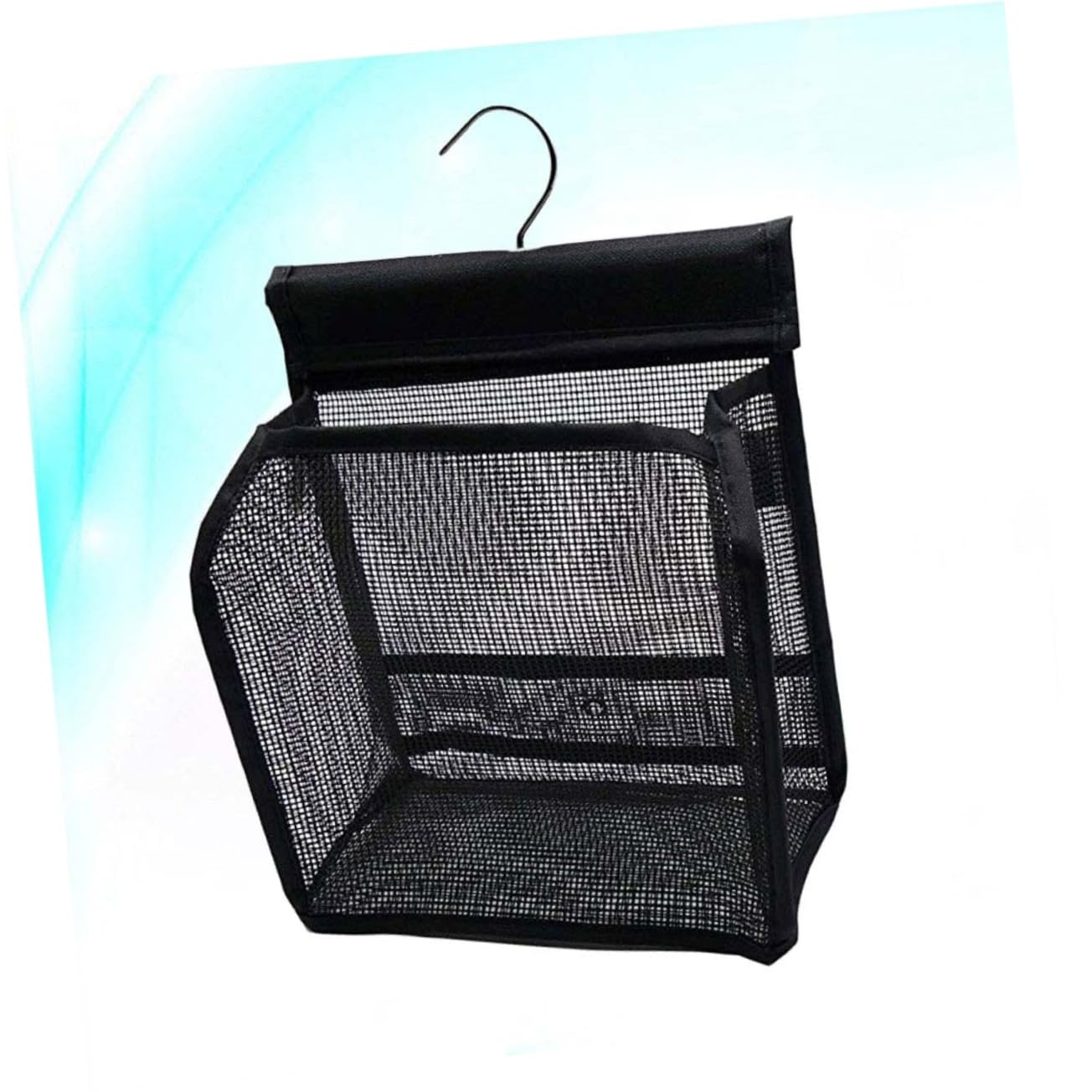 VICASKY Cestino Portaoggetti Doccia da Appendere 3 Pezzi in Pvc Nero | Interno Profondo, per Accessori Doccia e Bagno, Formato Pratico per Viaggio