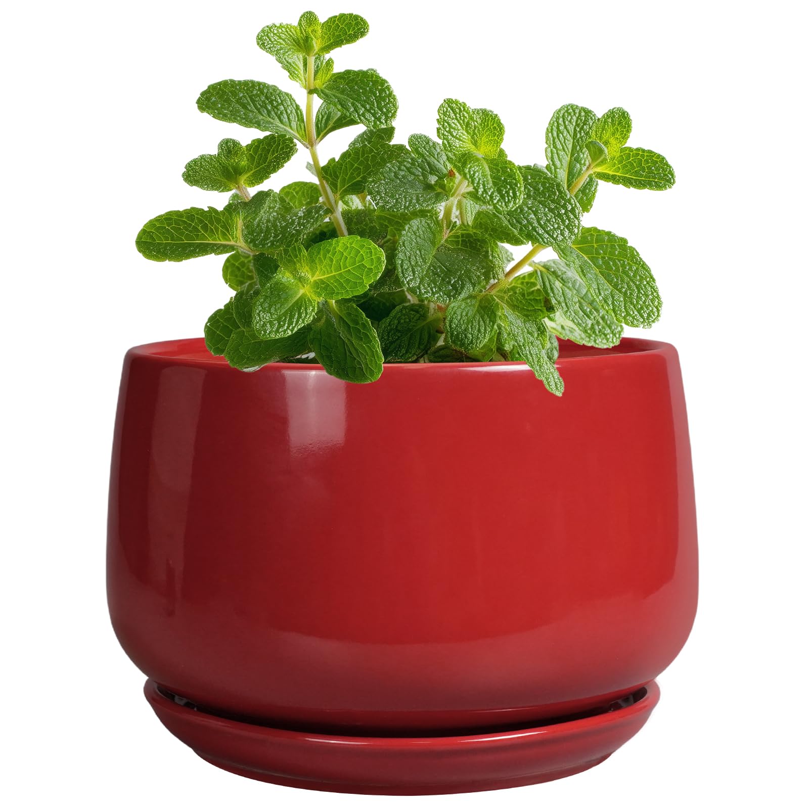 G EPGardening Ceramic Pots Red