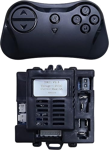 LinkePow Control remoto Bluetooth 2.4G y DR01 V2.5 12 V Receptor caja de control placa madre para niños Ride On Car Powered Wheels Piezas de repuesto