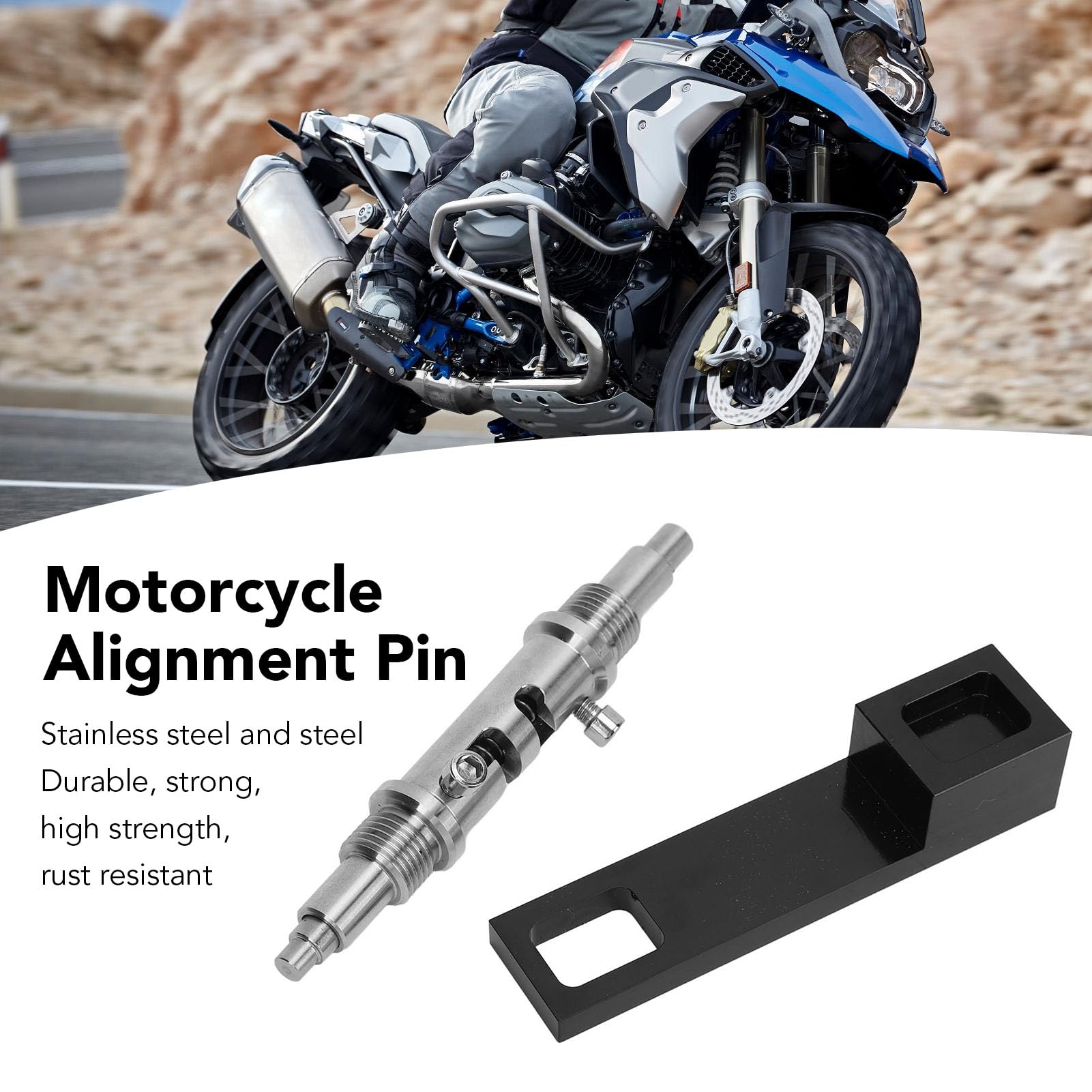 Pyhodi Motorrad-Ausrichtungsstift, Hochpräzise OT-BDC-Ausrichtungsvorrichtung aus Edelstahl füR R 1200 GS, R 1200 RT, Zum Finden und Arretieren des Oberen oder Unteren Totpunkts von