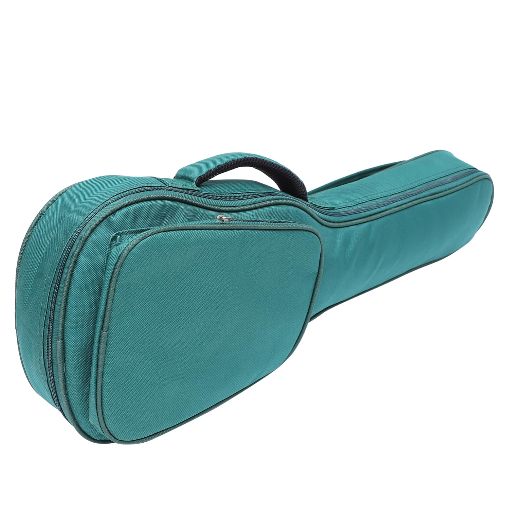 ibasenice Gepolsterte Ukulele Tasche aus Oxford Stoff mit Großer Kapazität und Tragbarem Design Grüne Ukulelen Schultertasche für 26-27 Zoll Sopran Ukulelen
