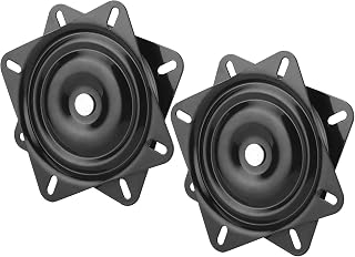 CHICIRIS Ajuste para el Asiento de la Placa de Montaje de la Base Giratoria de 360 ​​Grados de Alta Resistencia a la Silla de Mar, Aleación de Acero Negro (7in)