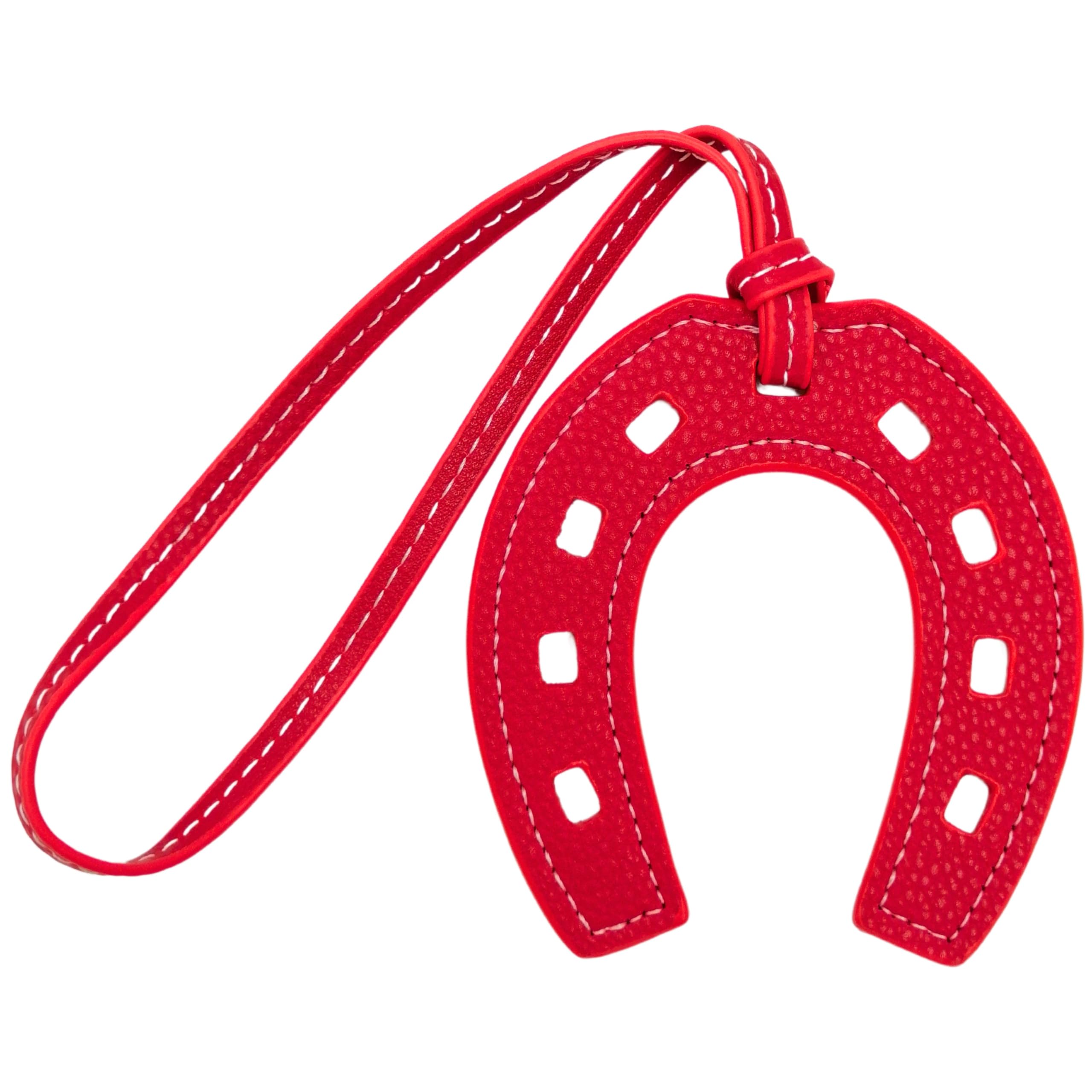 Horseshoes Keychain, Horse Shoe, Good Luck Keyring, Cowboy Keychain, Lucky Gift, Western Charm PU Leather Unique