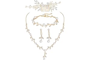 Sparkling Pearl Necklace Prom Set for Enchanting Nights