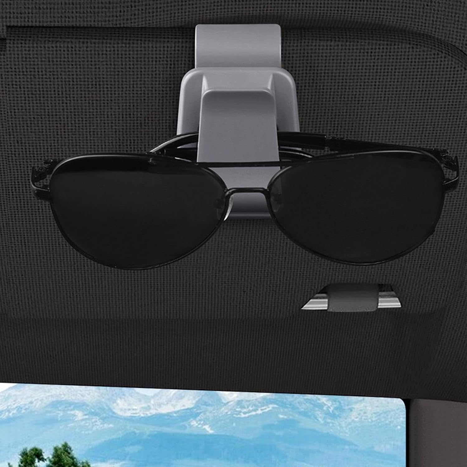 Car Sunglasses Clip Ticket Card Clip Car Auto Sunglasses Eyeglasses Holder image 2