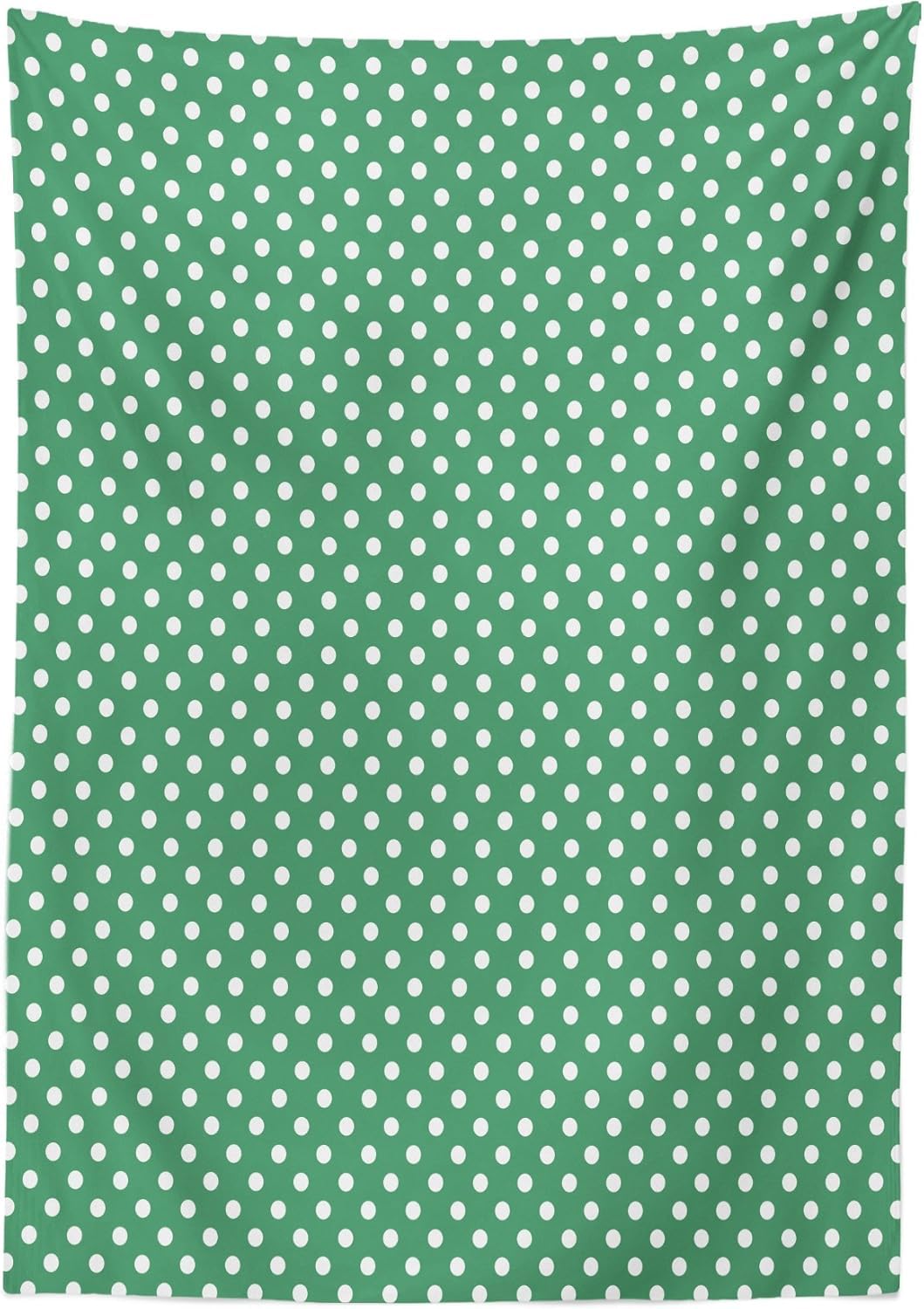 Mantel Mesa Rectangular Lunares, Manteles Antimanchas Verde, 3D Impresión Mantel Impermeable Lavable para Cocina Salón Comedor, 140x300 cm Q/P5290