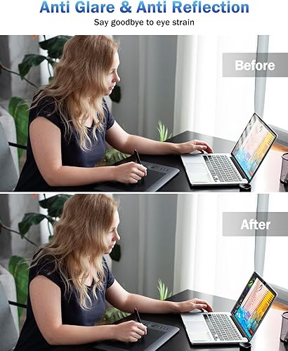 Miniatura 3 de F FORITO Paquete de 2 protectores de pantalla mate antiluz azul compatibles con MacBook Air de 15.3 pulgadas (2023-2025, M2, M3, M4), protección